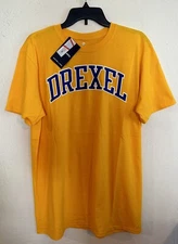 New DREXEL UNIVERSITY T-shirt DRAGONS College FANATICS Shirt YELLOW Top S