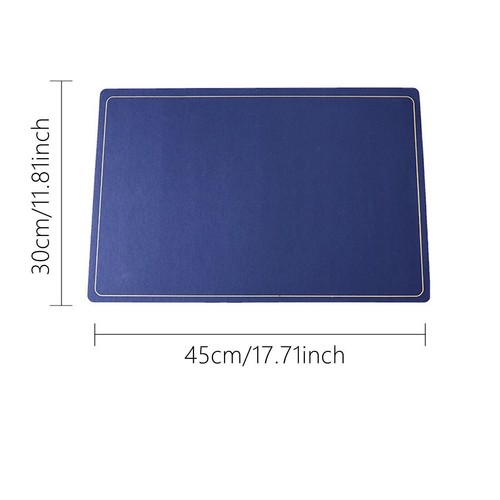 Set of 4 Faux Leather Placemat Kitchen Dining Table Mats Heat Resistant Non-Slip - Picture 12 of 50