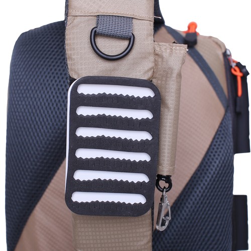 KyleBooker Fly Fishing Sling Bag With Fly Patch Sling Back Pack Outdoorsports - Picture 28 of 32