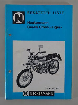 Parts catalogue/parts list Neckermann moped Garelli Cross (Tiger) status 1971