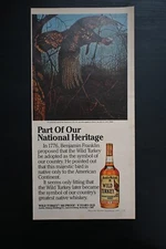 1983 Wild Turkey Vintage Magazine Print Ad Bourbon Whiskey Austin Nichols