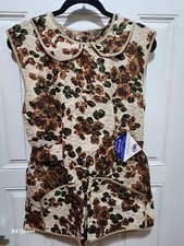 Fruit of the Loom Kitchen Apron Vintage Deadstock Floral