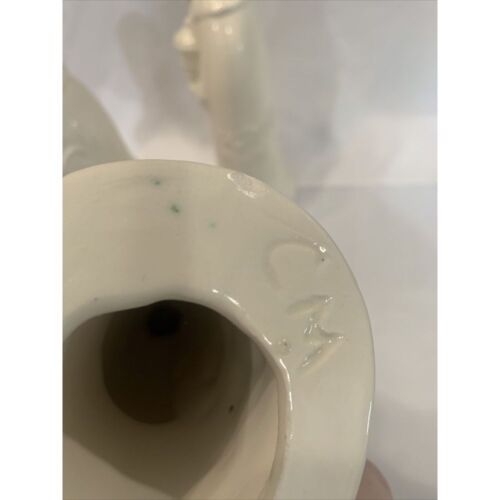 Three Wise Men Set of 3 Ceramic Ivory Glazed Figures Christmas Decor MCM 11-10" - Picture 11 of 13