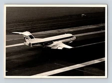 Aviation Postcard Fokker F28 Fellowship PH-JHG On Runway RPPC Photo B9
