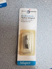 Radioshack Adapter F Connector Coax Female To RCA Phono Female 278-263