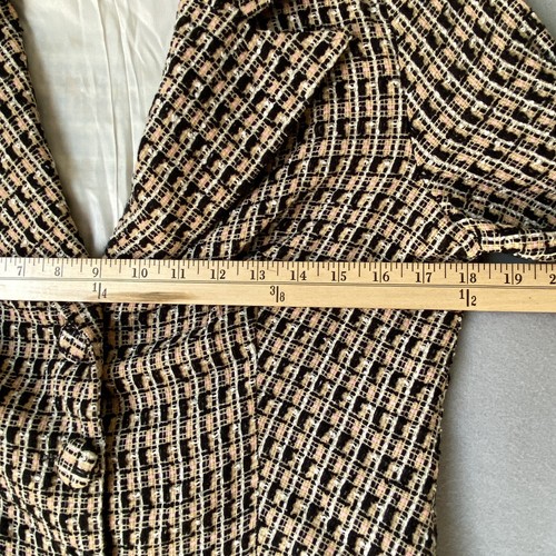 Women Jacket Blazer Tweed Preppy Vtg Y2K Size Large - Picture 7 of 12