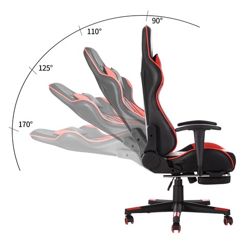 Luxury Executive Race Gaming Office Chair Gas Lift Swivel PC Computer Desk Chair - Picture 63 of 195