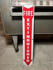 Vintage NOS Porcelain Fire Extinguisher Sign