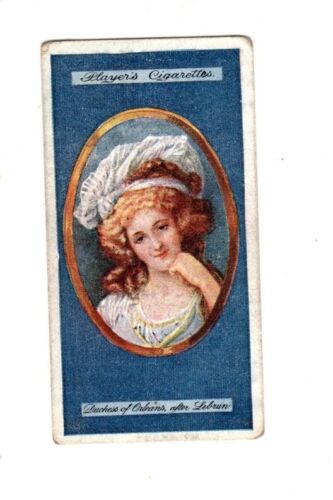 1923 John Player & Son Cigarette Miniatures card #16 The Duchess of Orleans - Picture 1 of 2