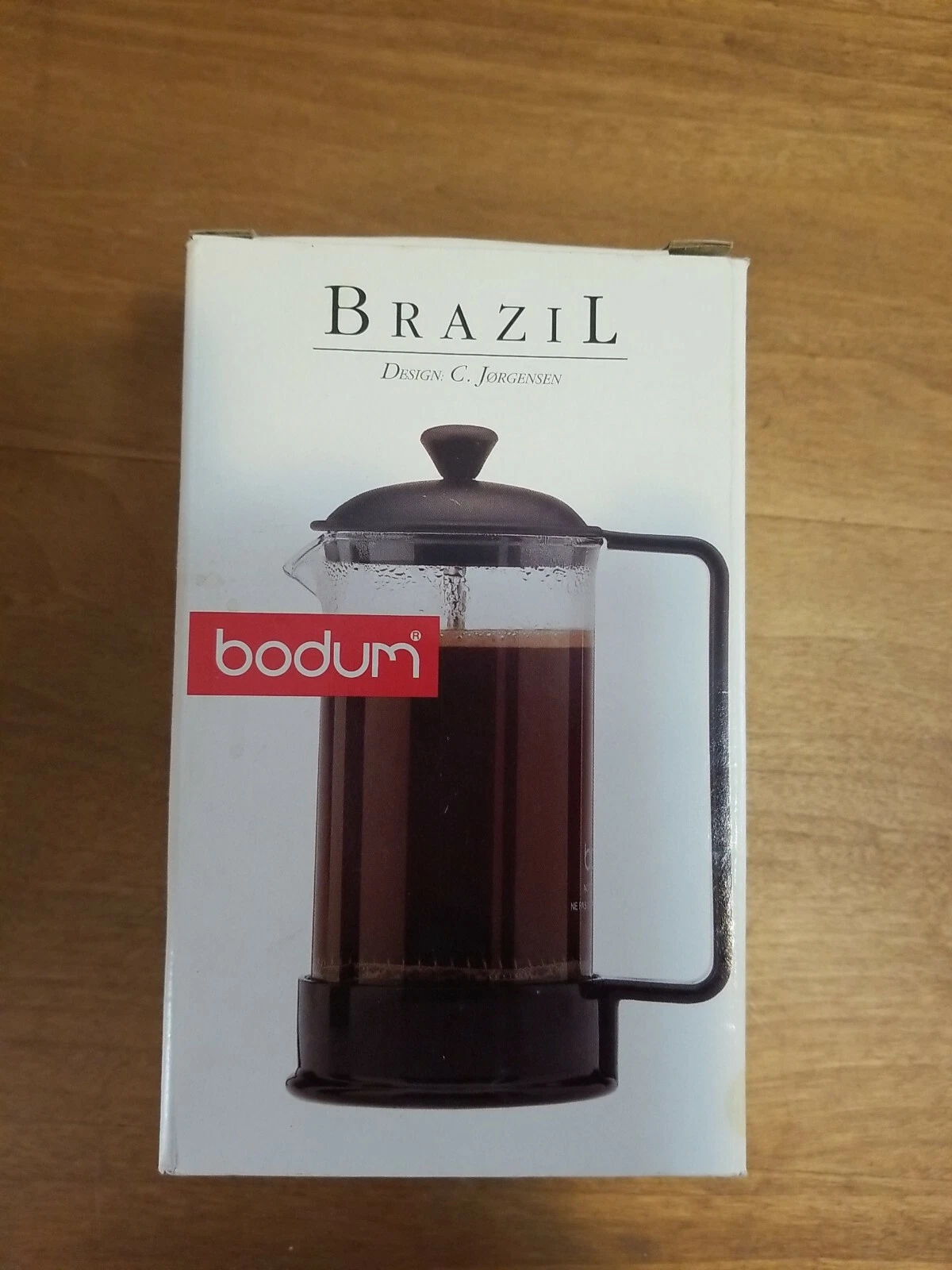French Press Coffee Maker 12 Oz Black Heat-Resistant Borosilicate Glass Carafe B