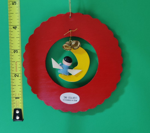Wood Wreath Christmas is Love OUR HOUSE IS FULL OF LOVE AND JOY 5" Ornament - Picture 3 of 4