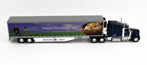 2023 DCP 1:64 *ALSUM FARMS 50th Anni* Kenworth W900L 53' REEFRER TRAILER NIB - Picture 3 of 5