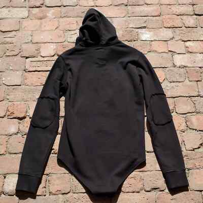 Brand New] Rick Owens x Champion Black Snap-Button Bodysuit
