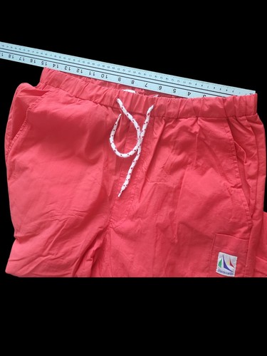 VTG Pierre Cardin Red Crinkle Nylon Pants Joggers Bottom Men's Size M Relaxed - Picture 5 of 5