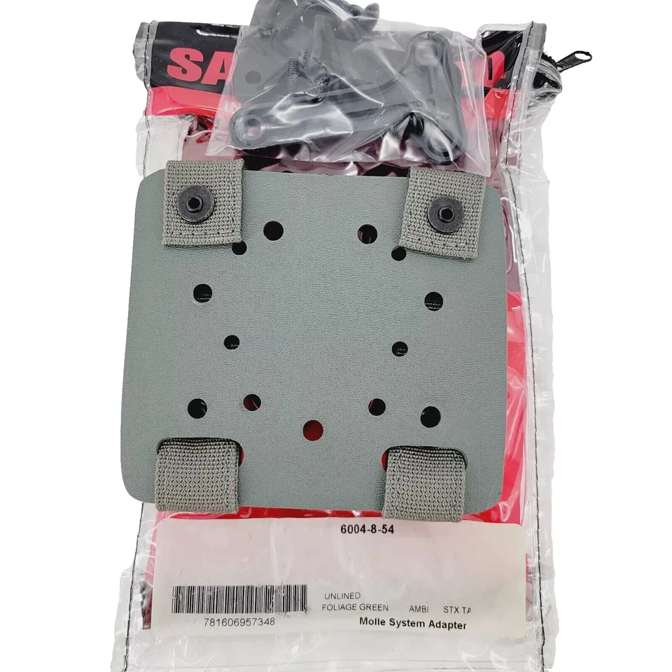 NIB Safariland MOLLE Adapter Plate 6004-8-54 Foliage Green w/ Spacers & Screws - Image 2 of 4