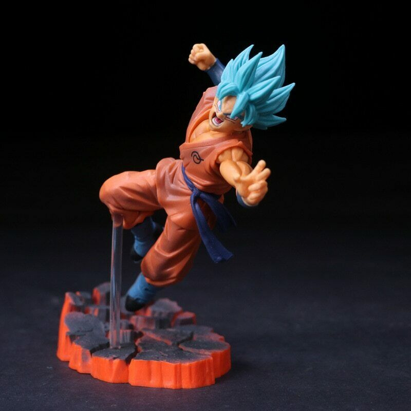 Anime Dragon Ball Z Super Saiyan blue Goku VS Golden Frieza PVC