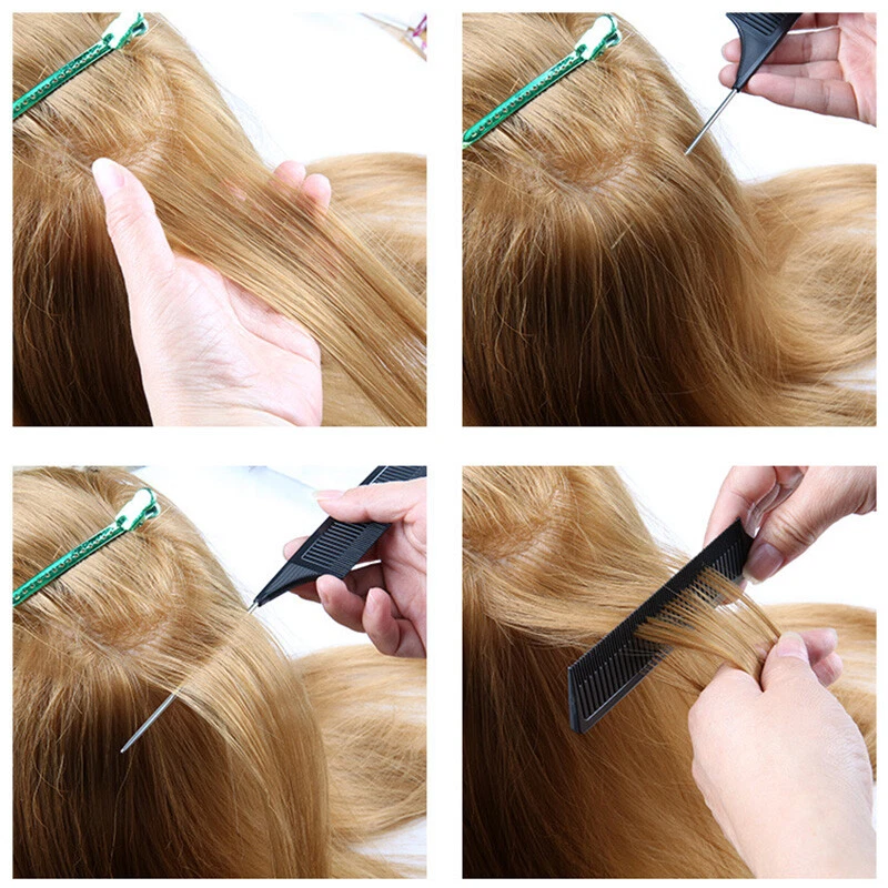 Peine iluminador unidireccional para el cabello peine para tejer peine para peinar el cabello Foto 4 de 4