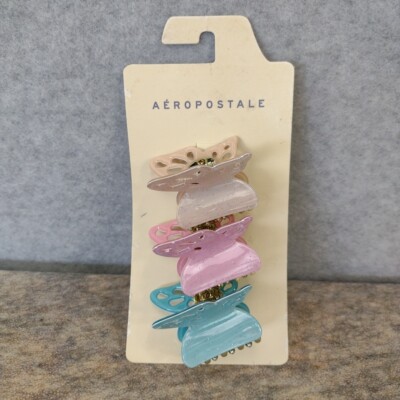 Aéropostale Women s Butterfly Claw 3-Pack Hair Clip