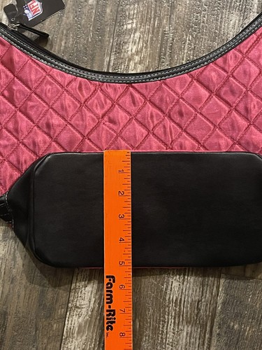 Pittsburgh Steelers NFL Quilted Tote Purse Pink Black Little Earth Production - Picture 5 of 10