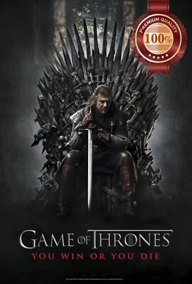 NED STARK ON THRONE THE GAME OF THRONES GOT SHOW ORIGINAL PRINT