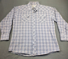 Vtg Ranchwear Of California Adult Large Shirt Snap Up 15.5 33/34 Cowboy Western