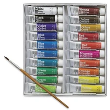 Savoir-Faire Opaque Watercolor Gouache Set 20-Colors Assorted color 0.075 Lit...