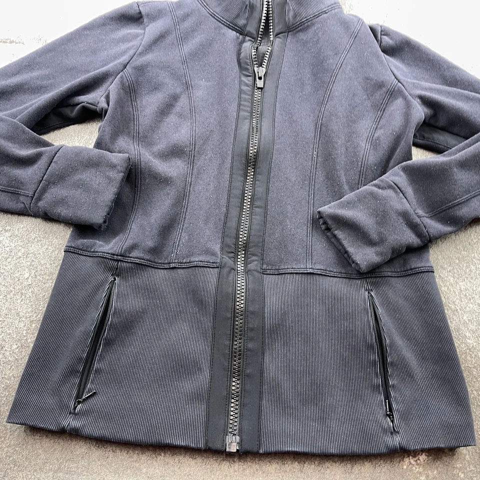 Sudadera con Capucha Athleta Para Mujer Pequeña Negra Cremallera Completa Senderismo Suéter Pullover Informal * Foto 4 de 4