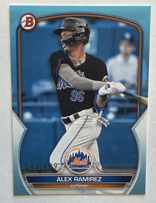 2023 Bowman Draft Alex Ramirez Sky Blue S# 046/499 #BD-17 New York Mets RC