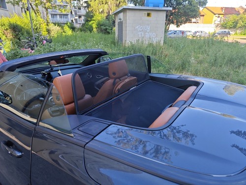 Deflector de viento para Chevrolet Camaro 6 (2016 -) descapotable negro + bolsa - Imagen 5 de 6