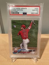 2018 Topps Update #US1 Shohei Ohtani Batting Rookie RC PSA 10 SSP Dodgers  💍 💍