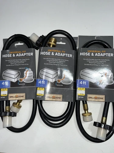 Grill Zone Universal Fit Hose & Adapter 257109 Durable Brass Fittings