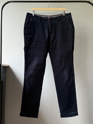 NN07 No Nationality Simon Navy Corduroy Men's Casual Trousers Pants Size 33x32