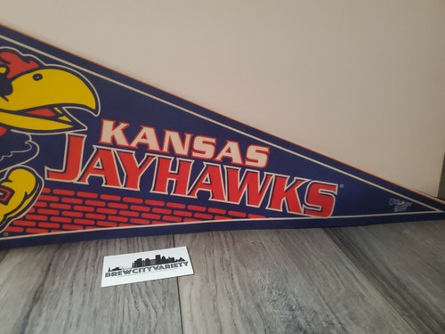 University of Kansas Jayhawks 12"x30" Pennant College University Room Dorm Decor - Picture 3 of 3