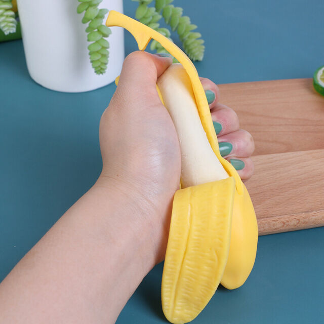 Elastic Simulation Banana Slow Rising Squeeze Toy Stress Reliever Antistress'UE ZB11708