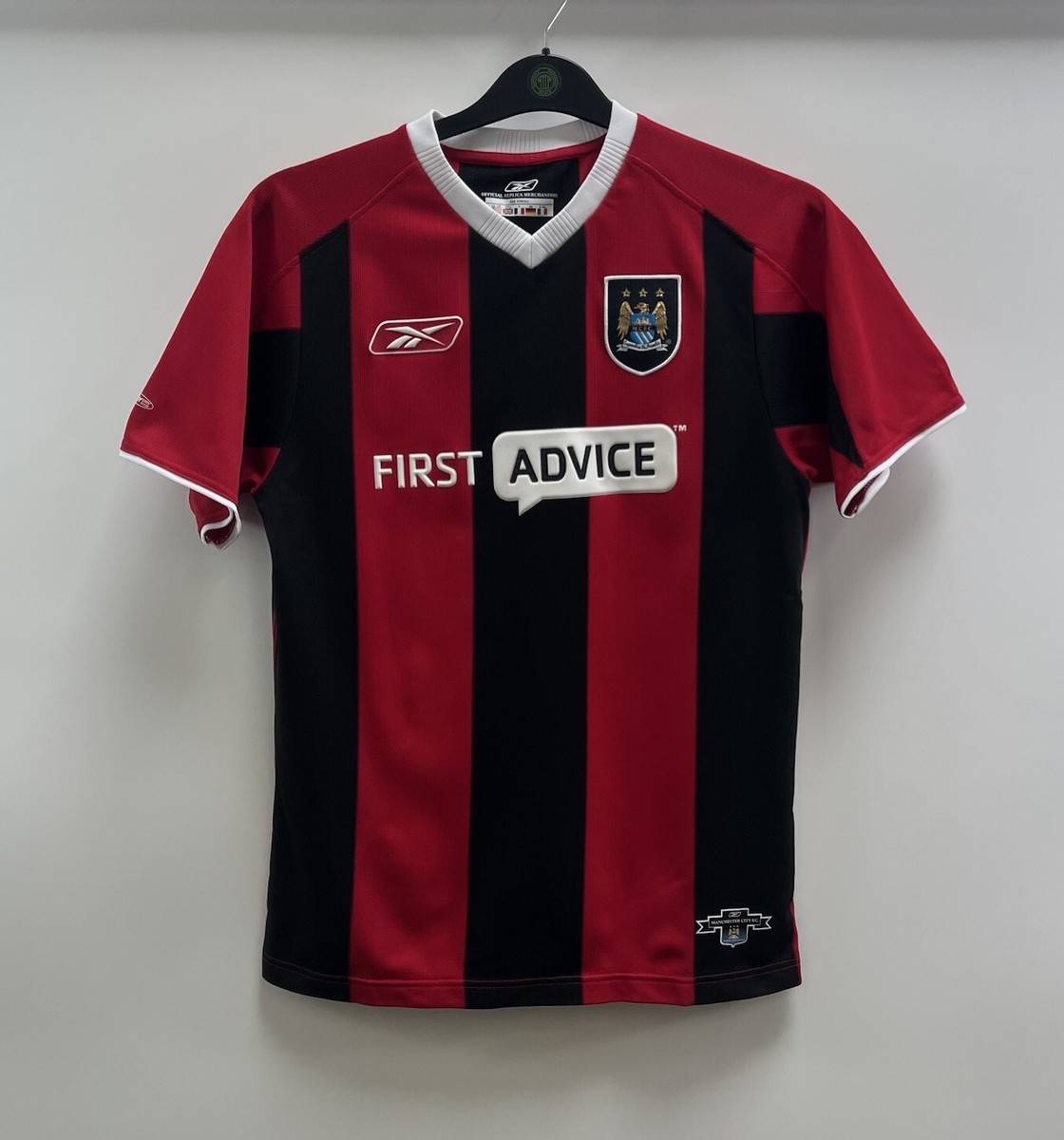 Manchester City Away Football Shirt 2003/04 Adults XS Reebok G60