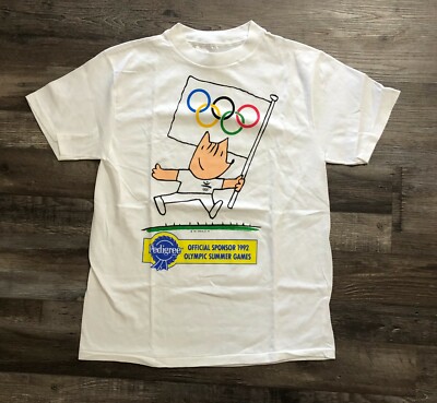 Vintage 1992 Olympic Summer Games Single Stitch T Shirt Large 