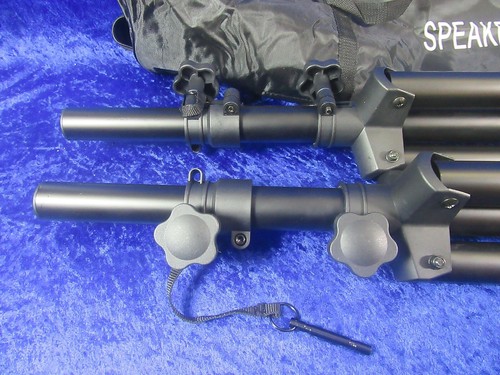 NEO Acoustics PA Speaker Stands (Pair) & Carry Bag - Black - Picture 4 of 7