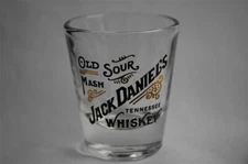 Jack Daniels Old Sour Mash Whiskey Shot Glass Tennessee Whisky Old No 7