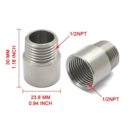 1x 1/2 NPT Stainless Steel Internal And External Threads Extension Fittings Part - Picture 2 of 4