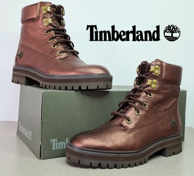 Timberland Women's London Square 6 Inch Leather Boots Copper - UK4 | eBay