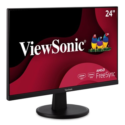 ViewSonic VA2447-MHU 24 Inch Full HD 1080p USB C Monitor with Ultra-Thin Beze...