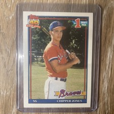 1991 Topps #333 Chipper Jones RC Rookie Atlanta Braves HOF