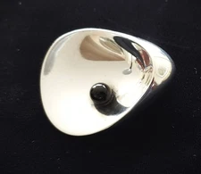 Georg Jensen Art Deco 925 Sterling Silver Brooch w/ Onyx 328 Nanna Ditzel Design