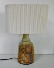 Vintage 1970s midcentury abstract brutalist pottery lamp base by Bernard Rooke