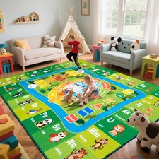 8'x 10' ABC Rug, Kids Rugs for Playroom Classroom Bedroom, Educational Learni...