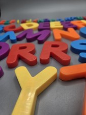 Lot of Magnetic Plastic Letters Alphabet fridge Educational