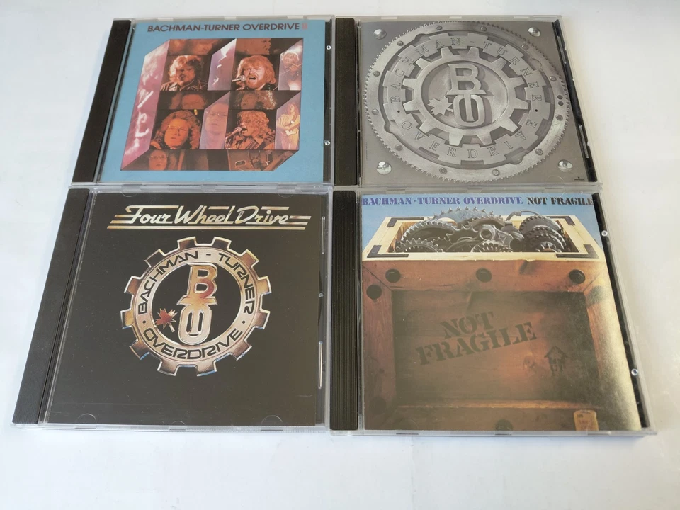 4 x BACHMAN TURNER OVERDRIVE CD Konvolut USA 1.Press.1989, ungespielt ! TOP !
