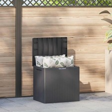 Contenitore da Giardino City Antracite in Plastica Portaoggetti Bauletto Keter