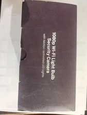 1080p WiFi Light Bulb MOTION ACTIVATED 2.4GHZ