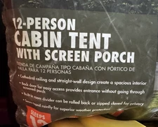 Ozark Trail 12-Person Cabin Tent, with Convertible Screen Room New